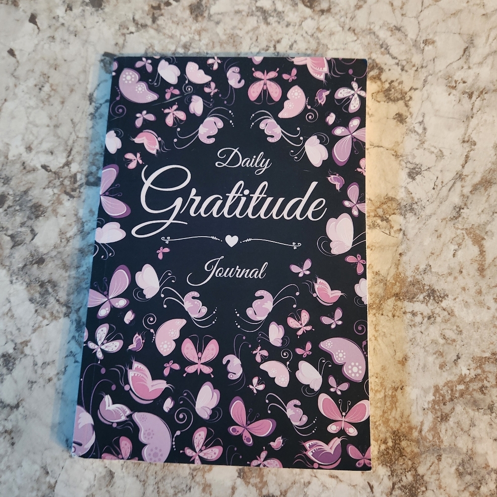 Daily Gratitude Journal with Pink Butterflies